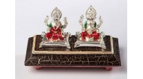 Lakshmi Ganesha Silver Forming Idols